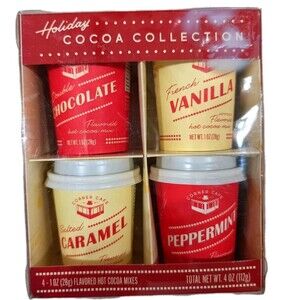 Holiday Cocoa Collection Gift Set 4 Flavored Hot Chocolate Mixes Christmas